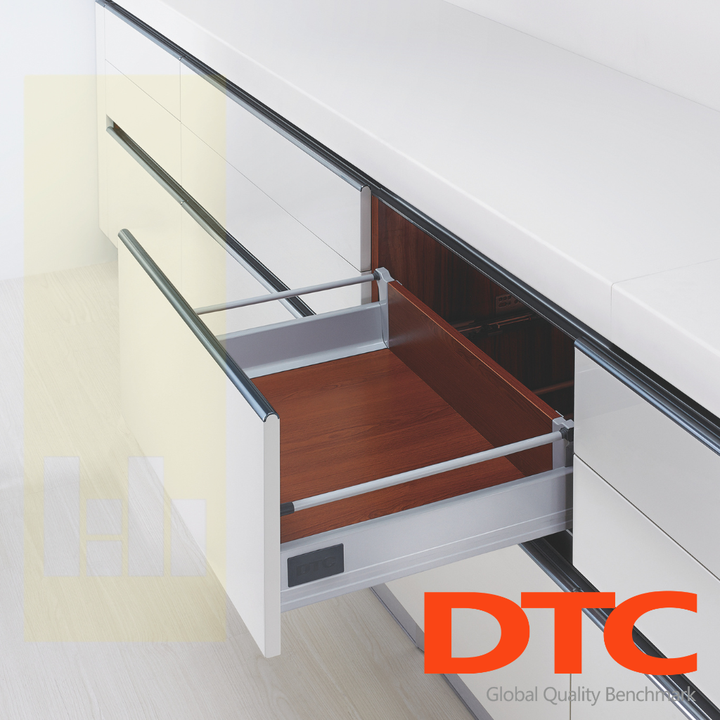 DTC Tandembox Single Round Gallery Grey | Building Hardware Online
